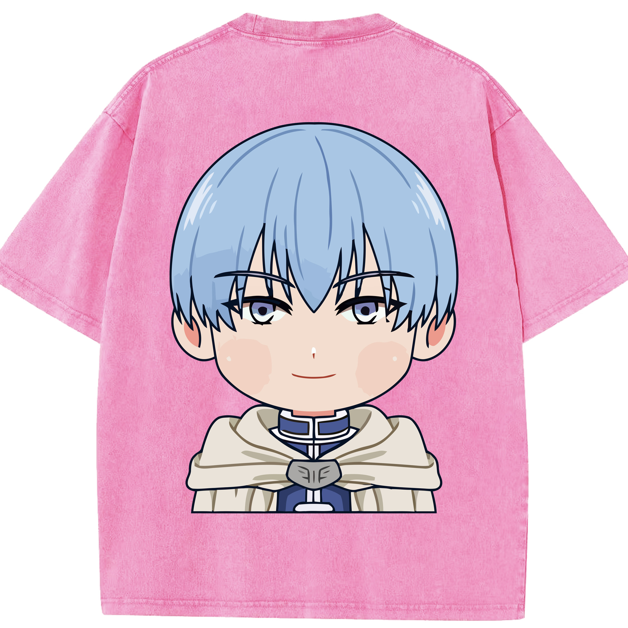 （画像用） 葬送のフリーレン Frieren 綿100% ヴィンテージ風 半袖Tシャツ（背面プリント）